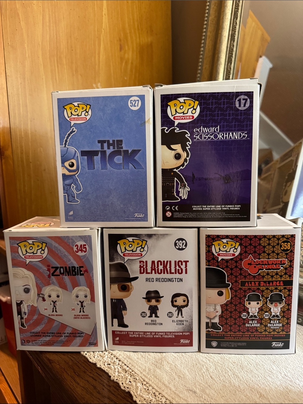 FUNKO POP Clockwork Orng, Scissor Hands, iZombie, Army/Darkness, Tick, Blacklist - Picture 2 of 2